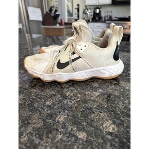 Nike React Hyperset White Black Gum Women's Sz 7.5 Volleyball Shoes CI2956-100